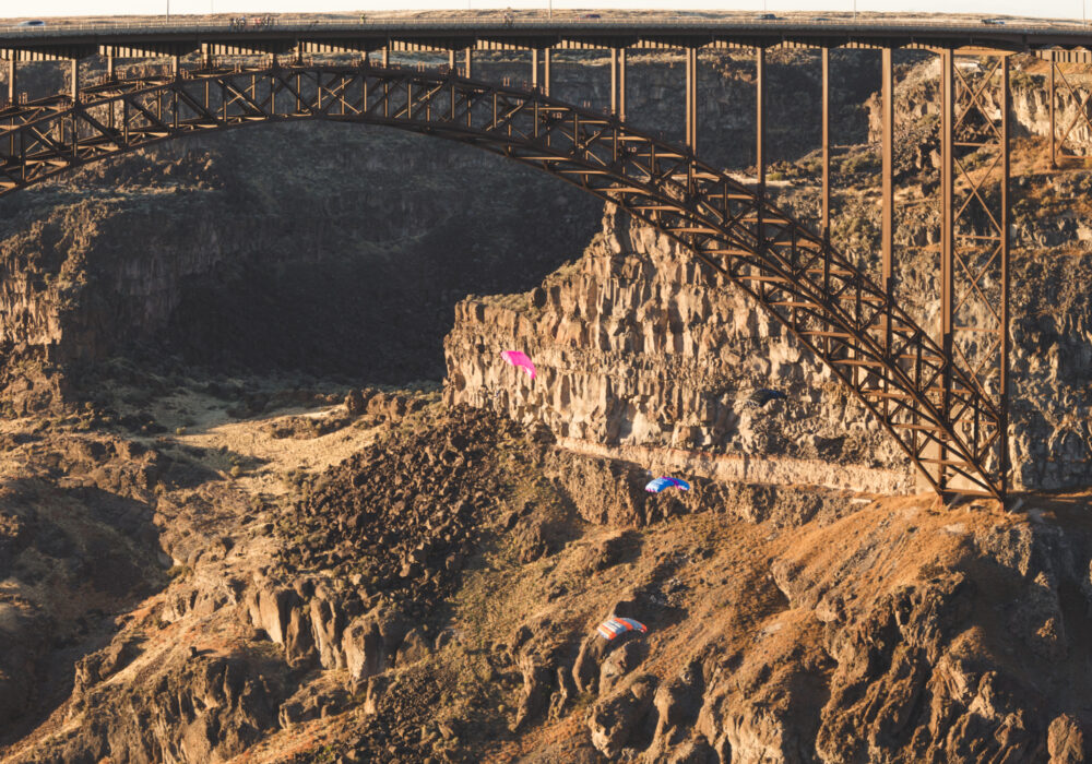 Perrine Bridge above the Snake River Canyon in Twin Falls, Idaho