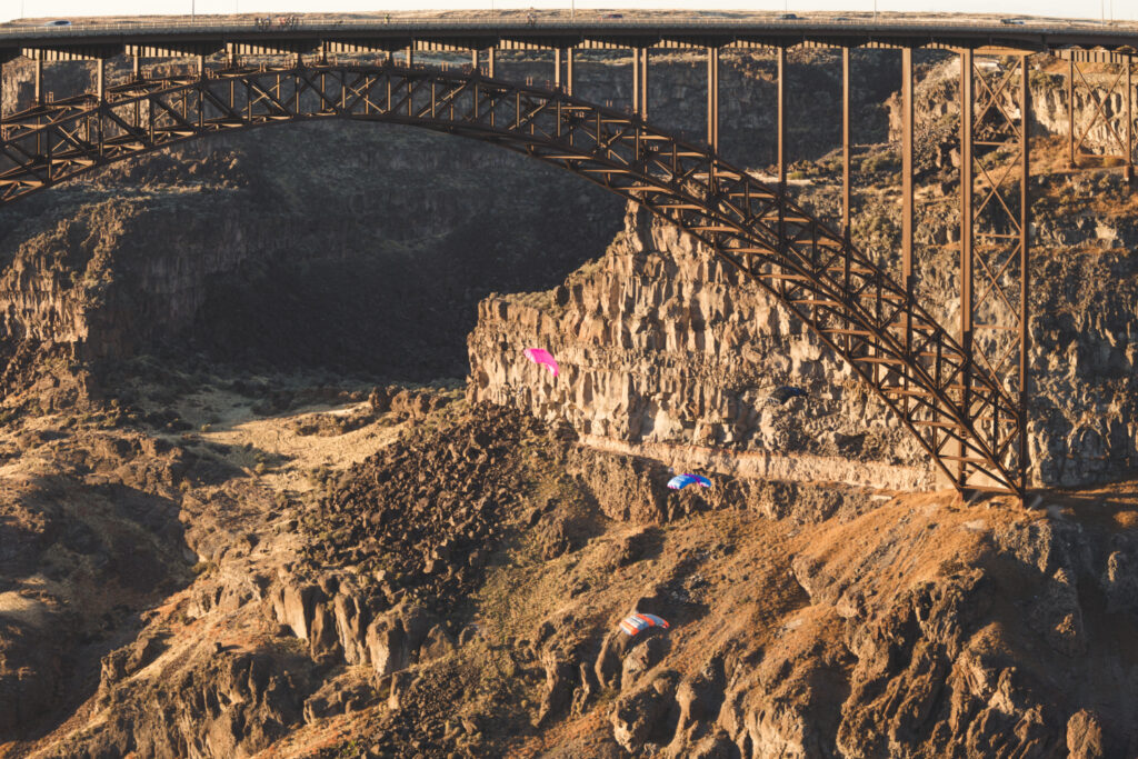 Perrine Bridge above the Snake River Canyon in Twin Falls, Idaho